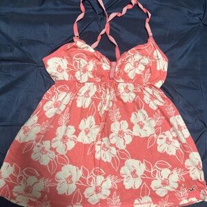 Hollister Pink and White Top